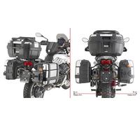PLO8209MK Portavaligie laterale Givi PL ONE-FIT per valigie MK MOTO GUZZI V85 TT