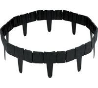 Plonos Bordo per aiuole, resistente al gelo, resistente ai raggi UV, 10 pezzi, 2,5 m, antracite