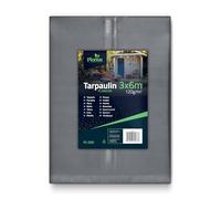 Plonos Telone 3 x 6 m, 120 g/m², impermeabile, resistente ai raggi UV, leggero con occhielli in metallo