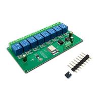 Plookyoe Modulo Relè ESP-07 Modulo WIFI a 8 vie Alimentatore 5 V/7-28 V Scheda di Sviluppo ESP8266 Modulo di Sviluppo Secondario