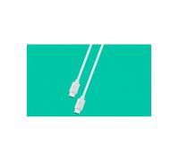 PLOOS - CABLE 100cm - USB-C to USB-C Cavo da USB-C a USB-C per ricarica e trasferimento dati Bianco