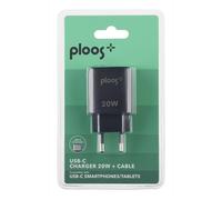 Ploos - Caricabatterie Kit Adapter 20w/usb-c To Usb-c-nero PLOOS