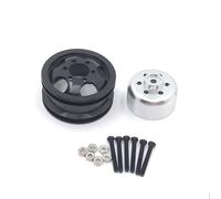 PLOQAZEH per HengLong per FeiYu per JJRC per WPL C14 C24 B14 B16 B24 B36 Accessori per Auto RC con Ruota Singola in Metallo Sostituzione E Aggiornamento Accessorio per Auto RC(Black)