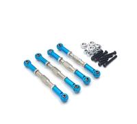 PLOQAZEH per HengLong per FeiYu per JJRC per WPL C14 C24 B14 B24 per MN D90 D91 D96 99S Tirante Regolabile in Metallo 4 Pezzi Ricambi Auto RC Sostituzione Uso Accessorio per Auto RC(Blue)