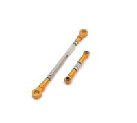 PLOQAZEH per HuangBo ZP1001 ZP1002 ZP1003 ZP1004 1/10 Collegamento Sterzo Assale Anteriore in Metallo RC Ricambi E Accessori Sostituzione E Utilizzo Accessorio per Auto RC(Yellow)