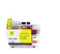 PlosFeng 1 PCS LC472XL Cartuccia di inchiostro Compatibile con MFC-J2340DW MFC-J3540DW MFC-J3940DW Stampanti da 1 a 2 Inchiostro di sostituzione impostata per stampanti(LC472XL-Yellow)