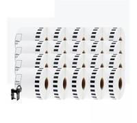 PlosFeng 20 rotoli di etichette generiche DK-22205 da 62 mm*30,48 m continue compatibili con la stampante for etichette QL-570/700/720 DK-2205(20Labels)