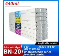 PlosFeng Cartuccia di inchiostro sostitutiva 440 ml ECO-SOL ESL3 for stampante fotografica SP300 vs 540 BN20 BN-20 cartuccia di inchiostro solvente debole(440ML-Light Magenta)