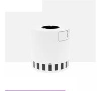 PlosFeng Etichette trasparenti 4 rotoli compatibili DK-22113 l 62mm*15.24M continuo for stampante QL-700/800 incluso supporto in plastica