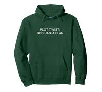 Plot Twist: God Had a Plan - Christian Faith Reminder Felpa con Cappuccio