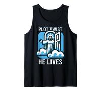 Plot Twist He Lives Funny Easter Jesus Meme Gift Canotta