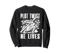 Plot Twist He Lives Funny Easter Jesus Meme Gift Felpa