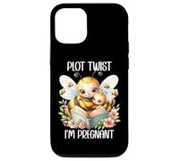 Plot Twist I'm Pregnant Mom to Be Bee Pregnancy Announcement Custodia per iPhone 12/12 Pro