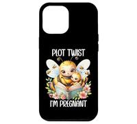 Plot Twist I'm Pregnant Mom to Be Bee Pregnancy Announcement Custodia per iPhone 12 Pro Max