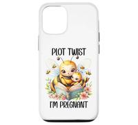 Plot Twist I'm Pregnant Mom to Be Pregnancy Announcement Bee Custodia per iPhone 12/12 Pro