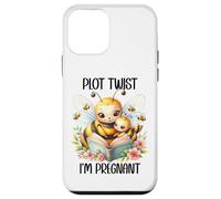 Plot Twist I'm Pregnant Mom to Be Pregnancy Announcement Bee Custodia per iPhone 12 mini