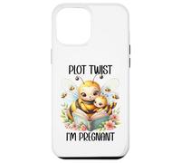 Plot Twist I'm Pregnant Mom to Be Pregnancy Announcement Bee Custodia per iPhone 12 Pro Max