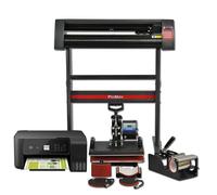 Plotter da Taglio Vinile, Stampante & Presse a Caldo 5 in 1 per Sublimazione