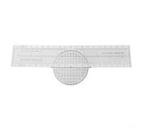 Plotter navigatore aereo con rotazione a 360° per CRP-1, Aviation Slide Ruler in ABS per mappe VFR e pianificazione di volo, trasparente
