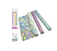 plottiX 102009 - Pellicola termoadesiva diamantata, 32 x 50 cm