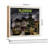 Plovdiv | Bulgaria | Museo Etnografico | Targa in legno | 18 cm x 12 cm