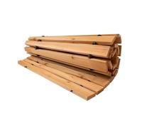 Plow & Hearth 52128 - Srotolabile sentiero curvo da giardino, 1,2 m, cedro naturale