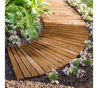 Plow & Hearth 52128 - Srotolabile sentiero curvo da giardino, 1,2 m, cedro naturale