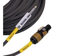 Ploynk professionale audio speaker cable - 12 gauge 50 ft Speakon to 1/4"