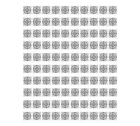 plplaaoo 100 pezzi toppe autoadesive riflettenti in resina riflettente ad alta visibilità durevoli e impermeabili per rilevamento stazione totale, costruzione di ponti, rilevamento di navi (3 * 3 cm)