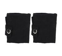 plplaaoo 2 pezzi borsa da tavola da campeggio portatile in tela organizzatore per stoviglie per 7 pezzi coltello in bambù, forchetta, cucchiaio, custodia da viaggio, picnic all'aperto, (Nero)