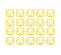 plplaaoo 20pcs Weaner Weaner Cow Nose Thorn Farm Besostock Animal Weaner Strumento Strumento Prevenire la succhiare Il Latte per Bestiame PVC PVC Colori Brillanti 3.82x3.35x0.39in