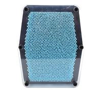 plplaaoo 3D Clone Pin Art Toy Innovativo Divertimento Allevia la Pressione Modello di Stampa con ago per Bambini autistici Adulti Azzurro Premium Plastica acrilica Decorazione per casa e (21×17)