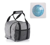 plplaaoo Borsa da bowling in stoffa di oxford Borsa imbottita a sfera singola con supporto in schiuma per appassionati di bowling sacchetto da trasporto leggero durevole