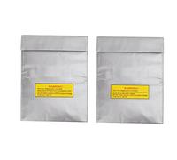 plplaaoo Borsa per batteria Lipo Custodia ignifuga a prova di esplosione Comodi fori di ricarica per droni RC Giocattoli Fibra di PVC 230x300mm 2 pezzi