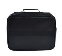 plplaaoo Borsa per documenti ignifuga Organizzatore di file portatile impermeabile con chiusura a combinazione Custodia di grande capacità per viaggi a casa in ufficio Nero 36x27x10 cm (Nera)