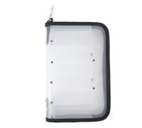 plplaaoo Borsa per esche da pesca Contenitore per attrezzatura a doppia faccia trasparente resistente all'acqua con 12 scomparti e gancio per gli appassionati di pesca all'aperto Materiale