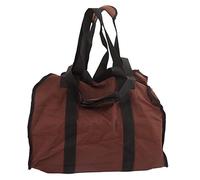 plplaaoo Borsa per legna da ardere di grande capacità, resistente, indossabile, in tela, per trasporto di legna da ardere, per campeggio, picnic, barbecue, per esterni, borsa per legna da