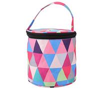 plplaaoo Borsa per Maglia Borsa portaoggetti Organizzatore di Filati Morbido Resistente Materiale Ecologico Rotondo Multi Colore 14,5x14 cm per Maglieria Tessitori Amanti dell'Artigianato