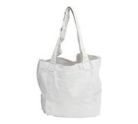 plplaaoo Borsa tote per tappetino yoga Borsa portatile in tela Borsa a tracolla con cerniera Design a 2 strati per lezioni di yoga Allenamento in palestra Durevole Alla moda Grande capacità (Bianca)