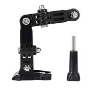 plplaaoo Braccio di montaggio per casco Staffa regolabile Adattatore per alloggiamento per fotocamera sportiva per Xiaoyi con cuscinetto adesivo curvo Lato anteriore Montaggio posteriore