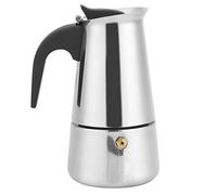 plplaaoo Caffettiera in acciaio inossidabile Macchina per caffè espresso portatile da 200 ml Facile da usare per la domestica Preparare un caffè dal sapore ricco in pochi minuti