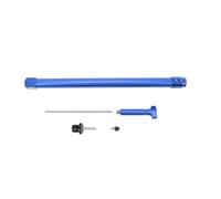 plplaaoo Calibro di allineamento del gancio di cinghia deragliatore in lega di alluminio professionale leva del freno altezza strumento di regolazione orizzontale per bici da ciclo (Blu)