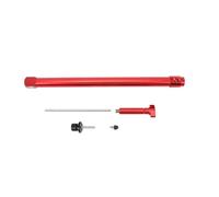 plplaaoo Calibro di allineamento del gancio di cinghia deragliatore in lega di alluminio professionale leva del freno altezza strumento di regolazione orizzontale per bici da ciclo (Rosso)