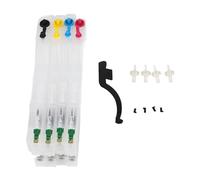 plplaaoo Cartuccia d'inchiostro vuota Cartuccia stampante ricaricabile 4 pezzi Materiale PP monouso Tipo allungato per la stampa di foto Documenti Carte di prova Magenta Blu Giallo Nero (LC3117)