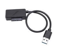 plplaaoo Cavo adattatore per unità ottica da Serial ATA a USB Trasferimento efficiente Alta stabilità Plug and Play per laptop CD ROM DVD RW Connessione esterna Materiale ABS 9,5 mm 12,7