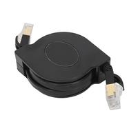 plplaaoo Cavo Ethernet Cat7 retrattile ad alta velocità, piatto, schermato, cavo di rete, larghezza di ban 10 Gbps 600 MHz, per computer desktop, router, switch, modem ADSL, 1,5 metri,