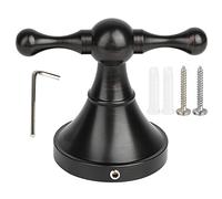 plplaaoo Classico stile antico bronzo nero singolo accappatoio cappello appendiabiti gancio appendiabiti da parete elegante durevole salvaspazio per bagno camera da letto ingresso ottone