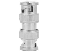 plplaaoo Connettore BNC maschio-maschio Adattatore RF coassiale durevole e di alta qualità Connessione per telecamera di sicurezza CCTV Materiale ABS in zinco, confezione da 2