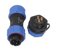 plplaaoo Connettore presa per aviazione Connettore impermeabile IP68 3 pin 3 fori Adattatore di alimentazione elettrica SP17 per apparecchiature di comunicazione e materiale ABS per