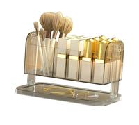 plplaaoo Contenitore per rossetti, rotante, trasparente, rimovibile, per cittadini, cosmetici, elegante, in plastica, 500 g (trasparente)